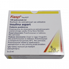 Фиасп (Fiasp) Penfill (Флекспен) 100ЕД/мл 3мл №5